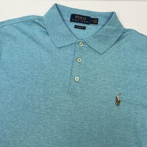 Polo by Ralph Lauren Light Blue Heather Polo Shirt